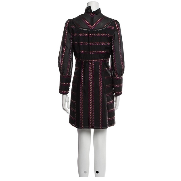 SANDRO Sibel Mock Neck Long Sleeve Dress - Picture 3 of 14